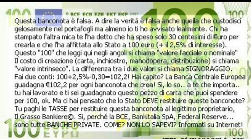 Il cappio della moneta debito